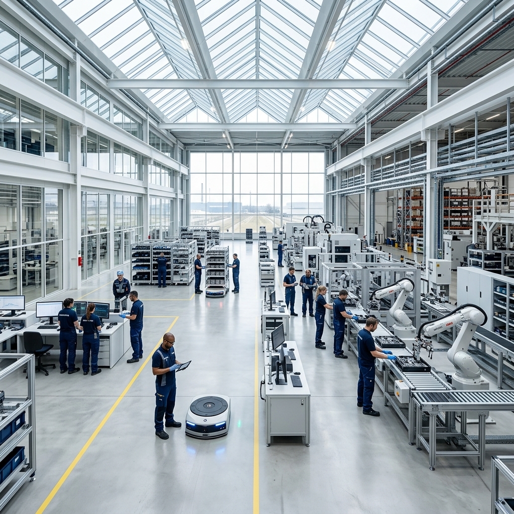 Real world robotics deployment in European logistics facility